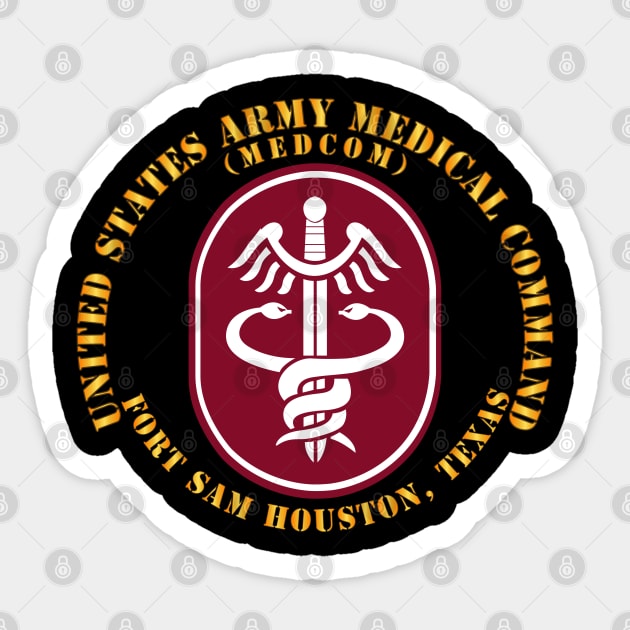 United States Army Medical Command - SSI - Ft Sam Houstom TX Sticker by twix123844